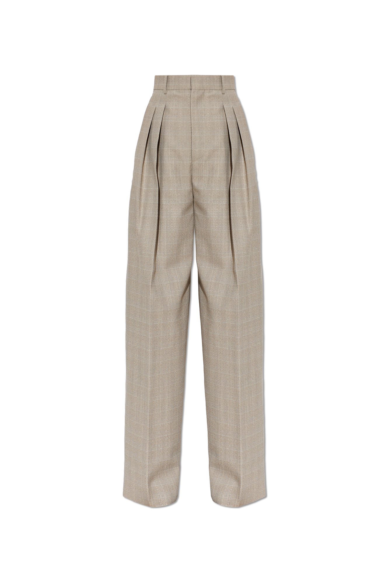 Bottega Veneta Wool wide-leg pleated pants | Women's | Vitkac